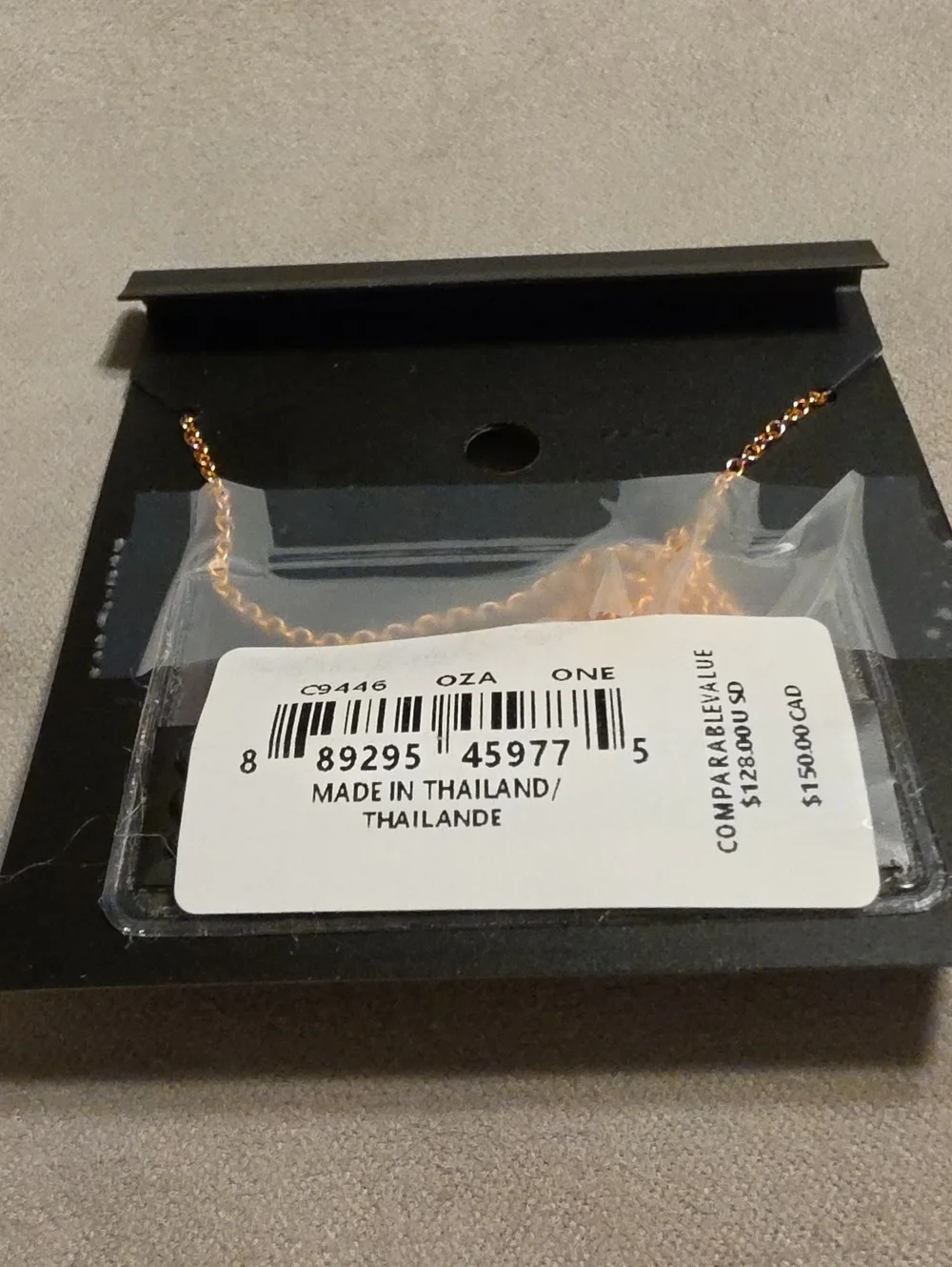 Coach Rose Gold-Tone Three-Ring Pendant Necklace